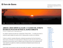 Tablet Screenshot of elforodegares.com